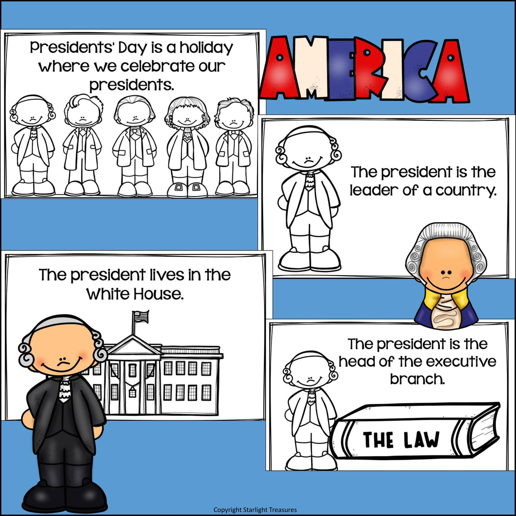 Presidents' Day Mini Book for Early Readers