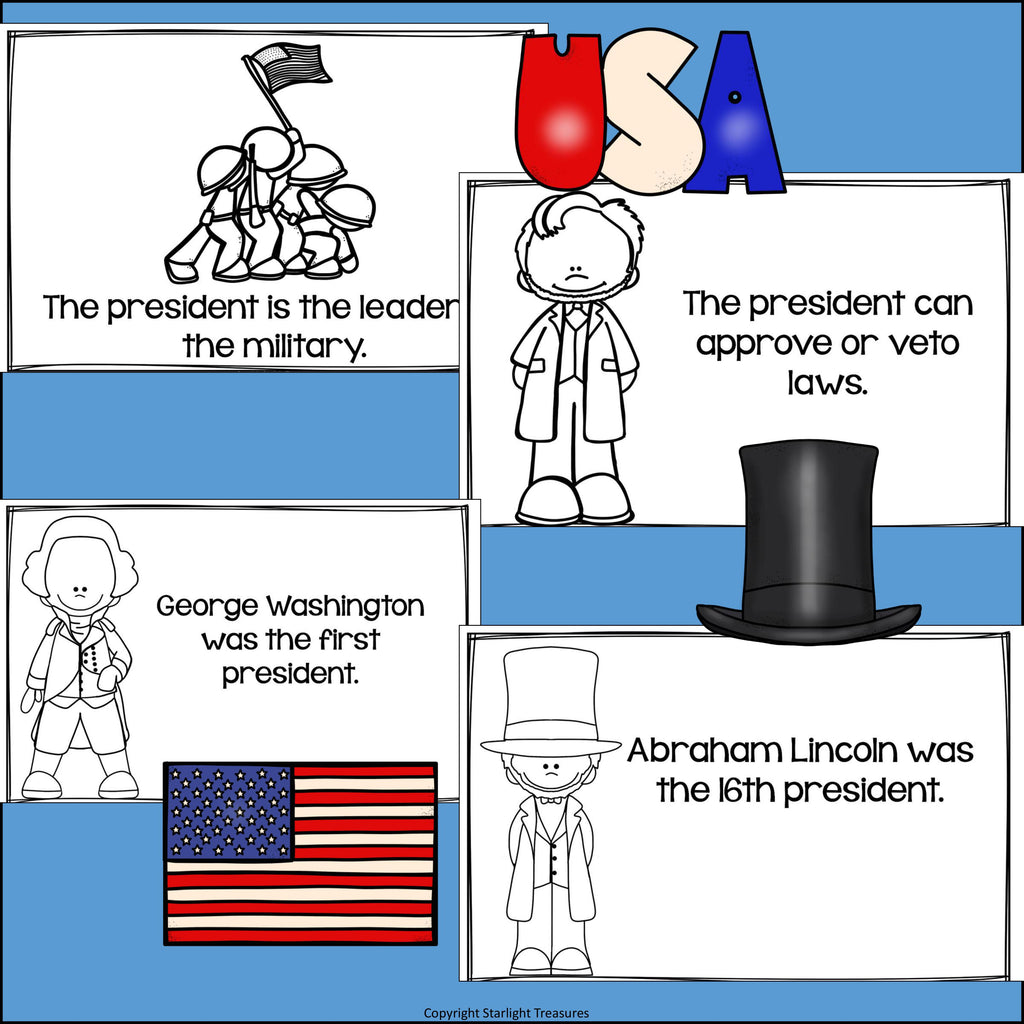 Presidents' Day Mini Book for Early Readers