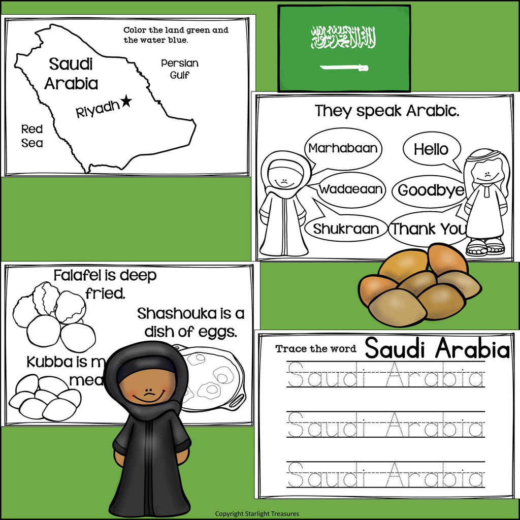 Saudi Arabia Mini Book for Early Readers - A Country Study