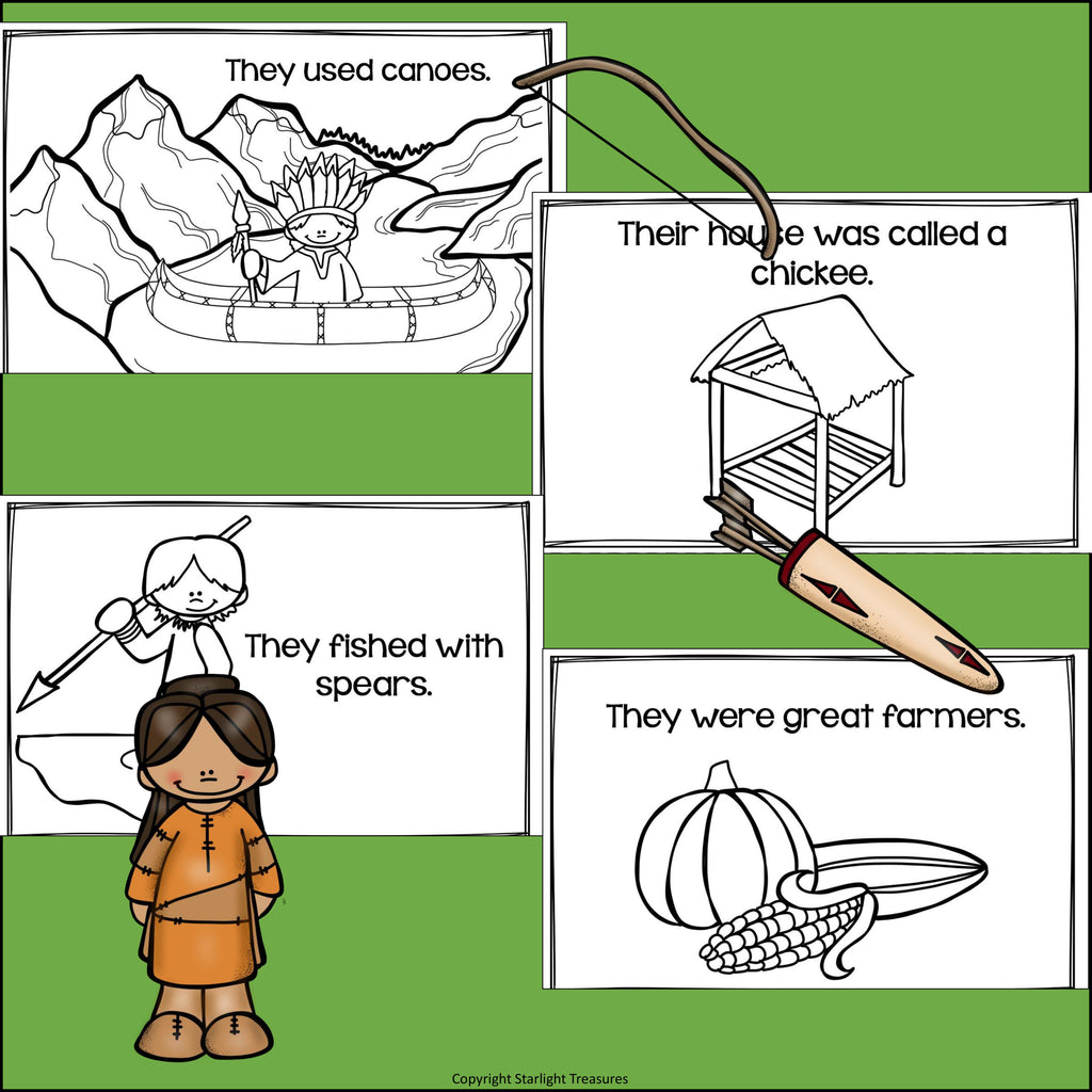 Seminole Tribe Mini Book for Early Readers - Native American Activities