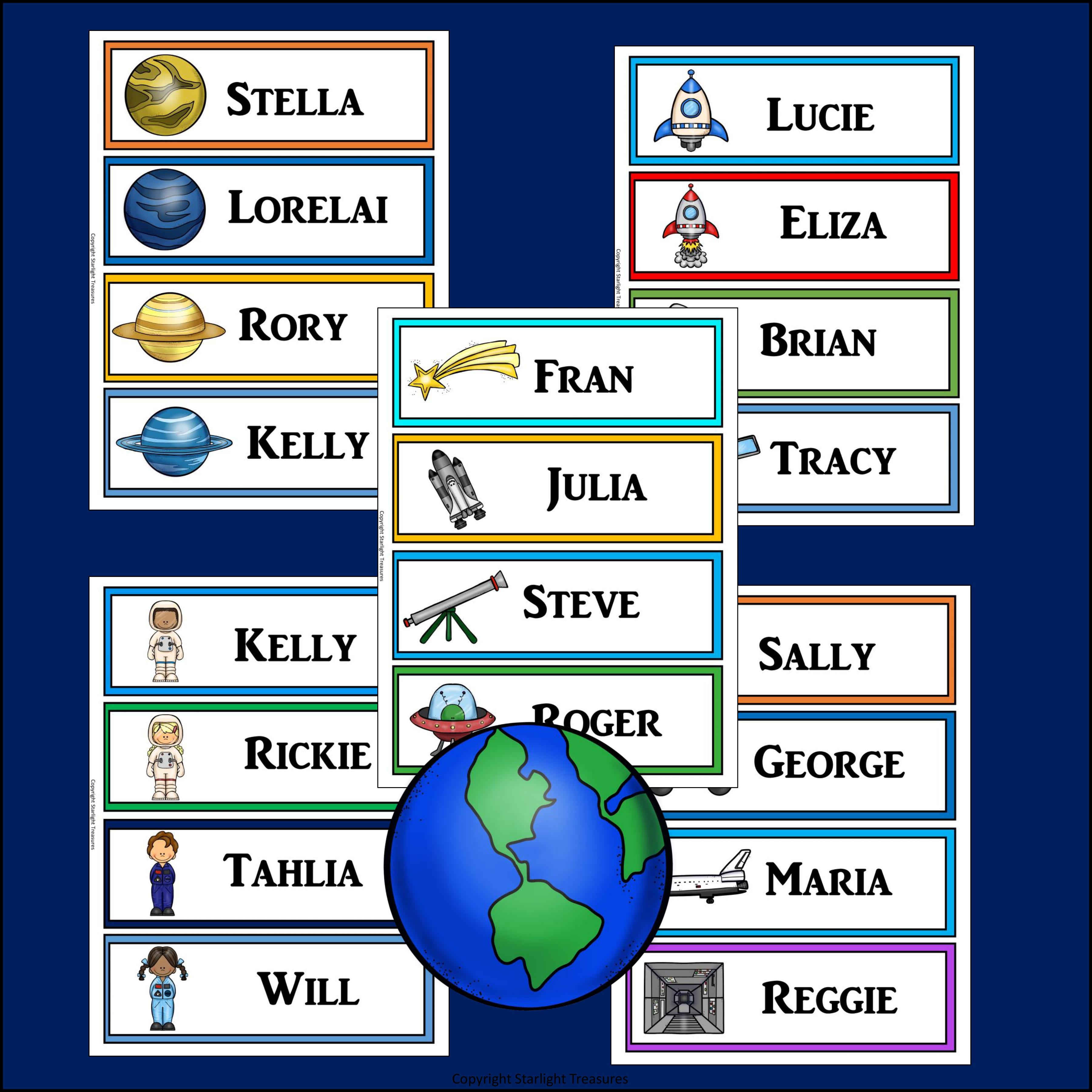 Space Name Tags - Editable