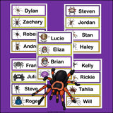 Spiders Name Tags - Editable