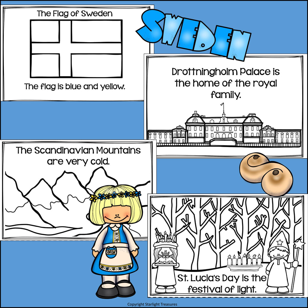 Sweden Mini Book for Early Readers - A Country Study