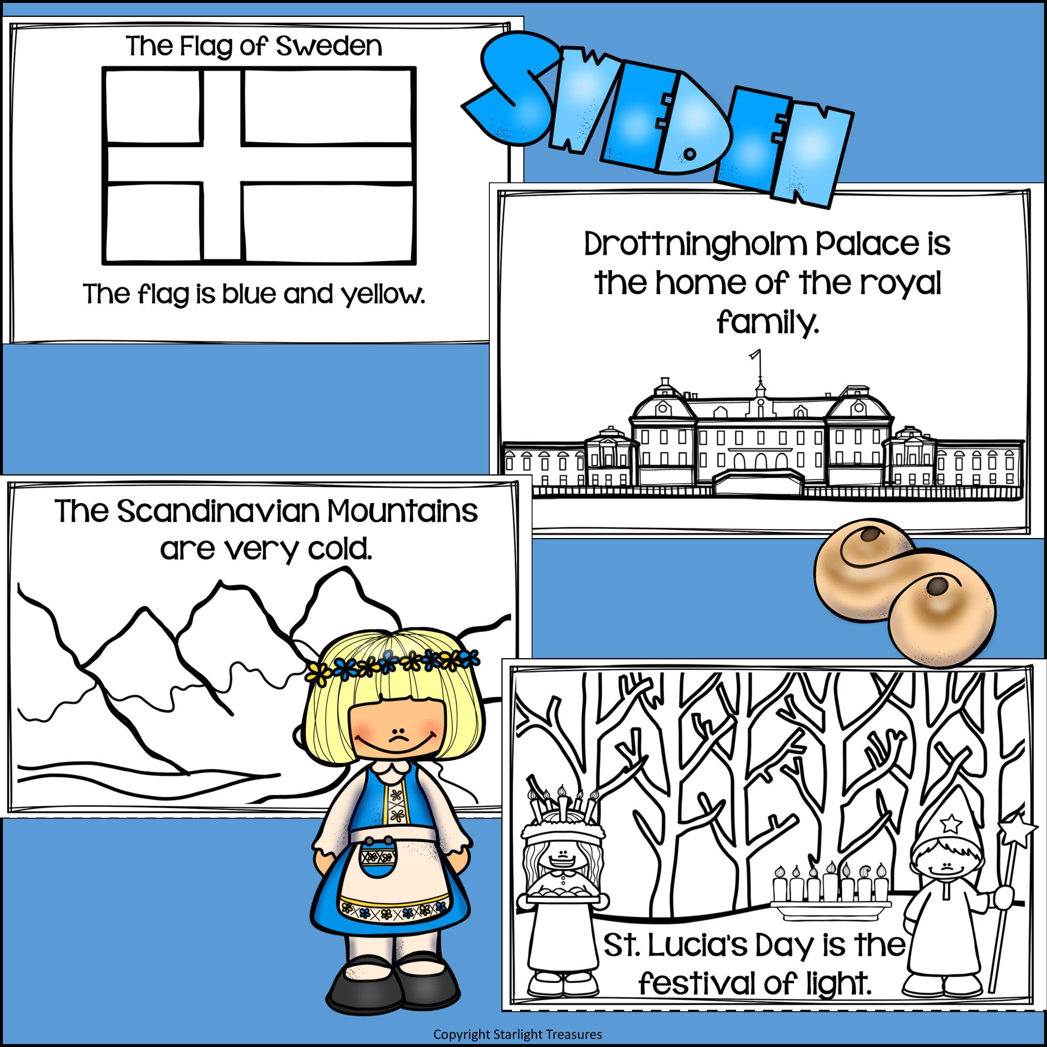 Sweden Mini Book for Early Readers - A Country Study