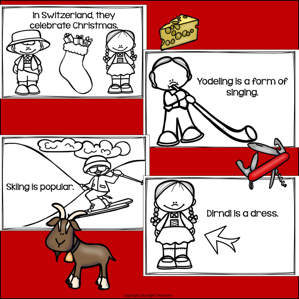 Switzerland Mini Book for Early Readers - A Country Study
