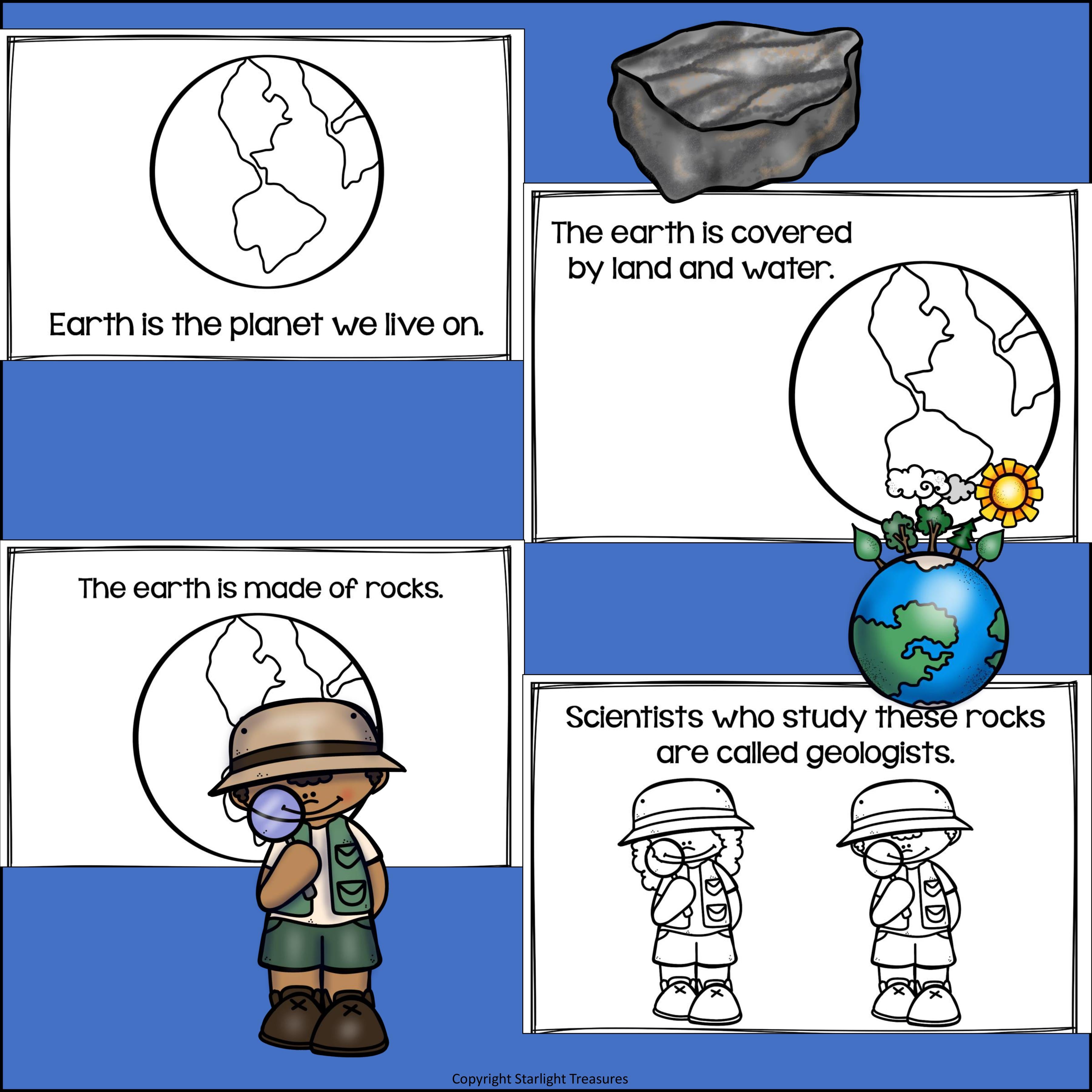 The Earth Mini Book for Early Readers: Geology and the History of the Earth
