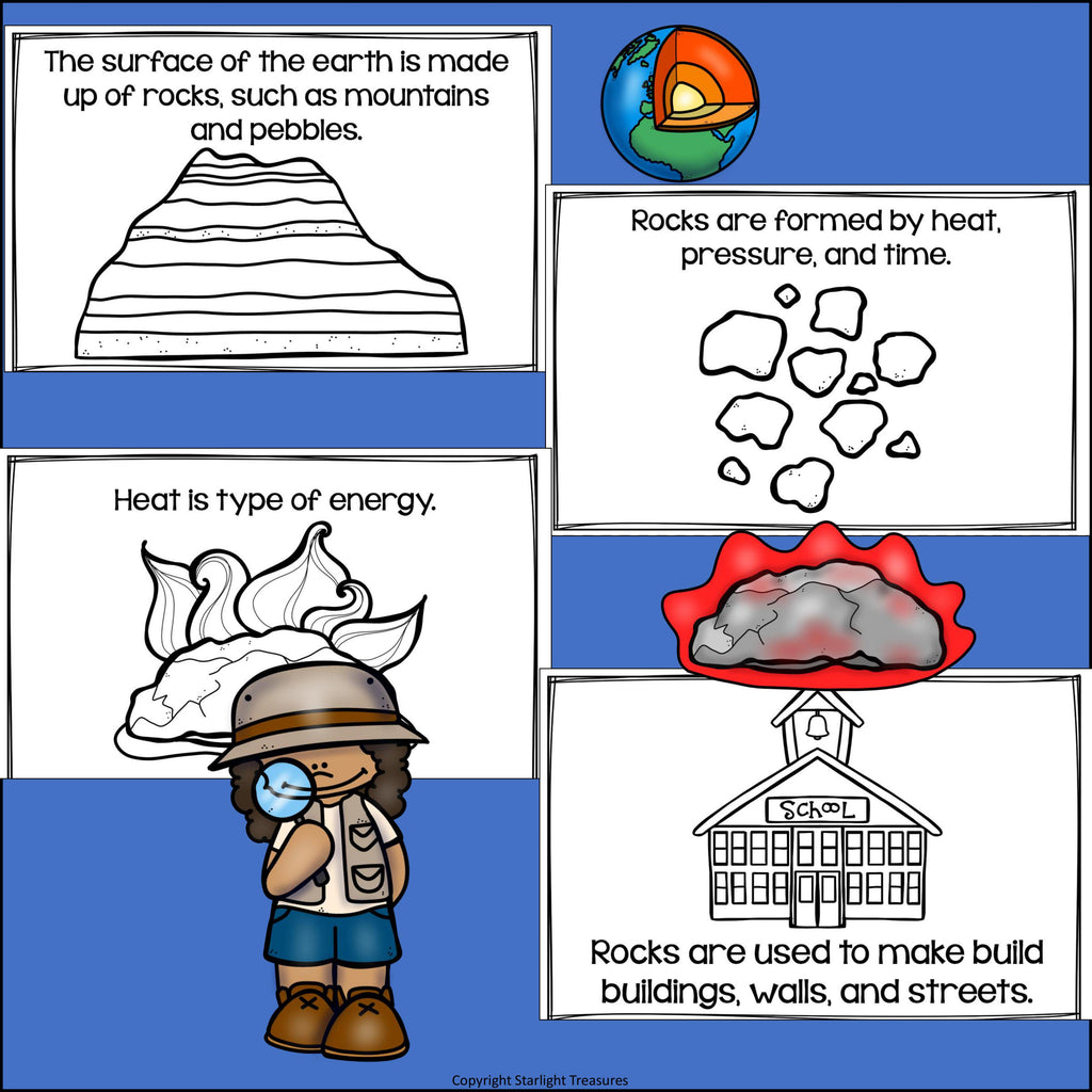 The Earth Mini Book for Early Readers: Geology and the History of the Earth