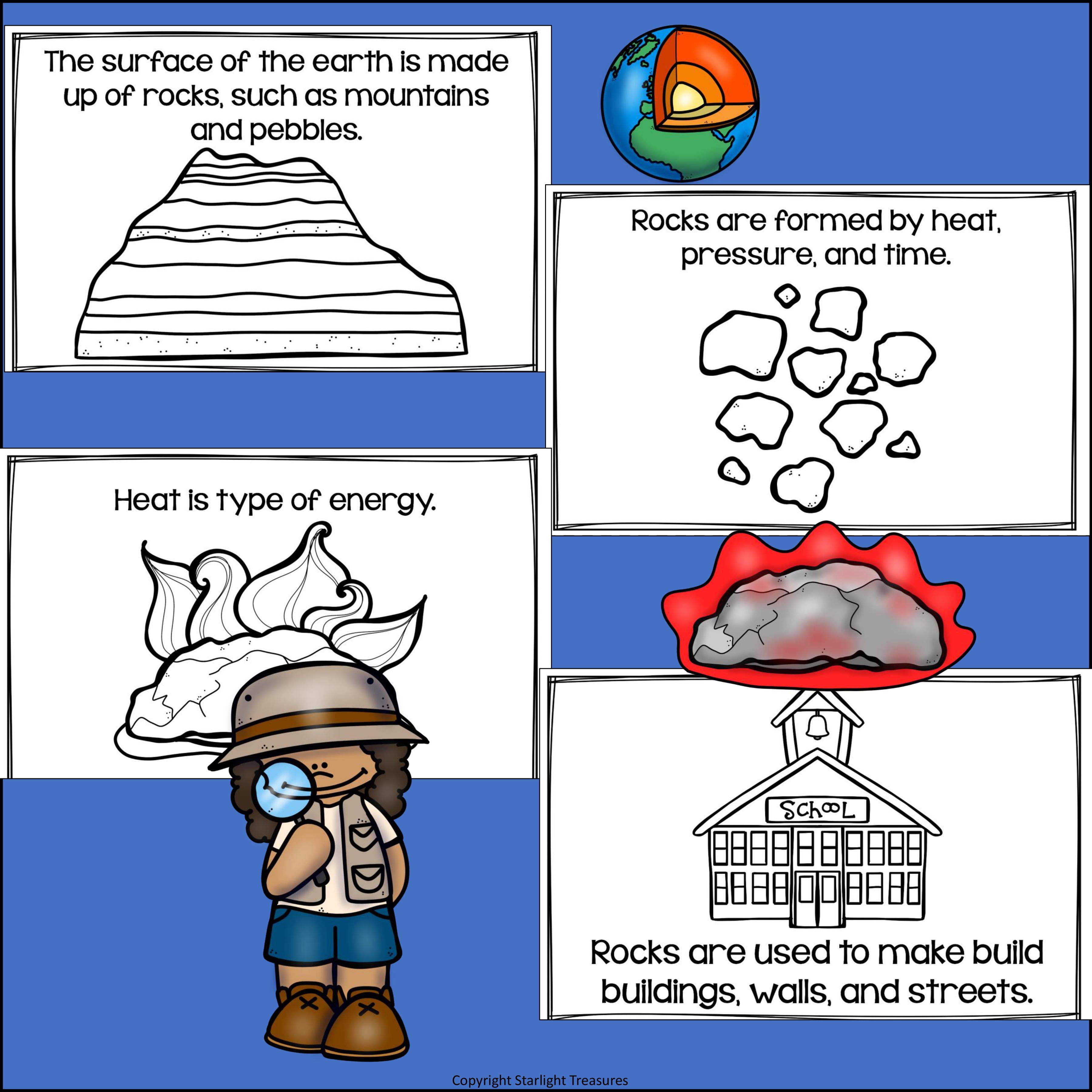 The Earth Mini Book for Early Readers: Geology and the History of the Earth