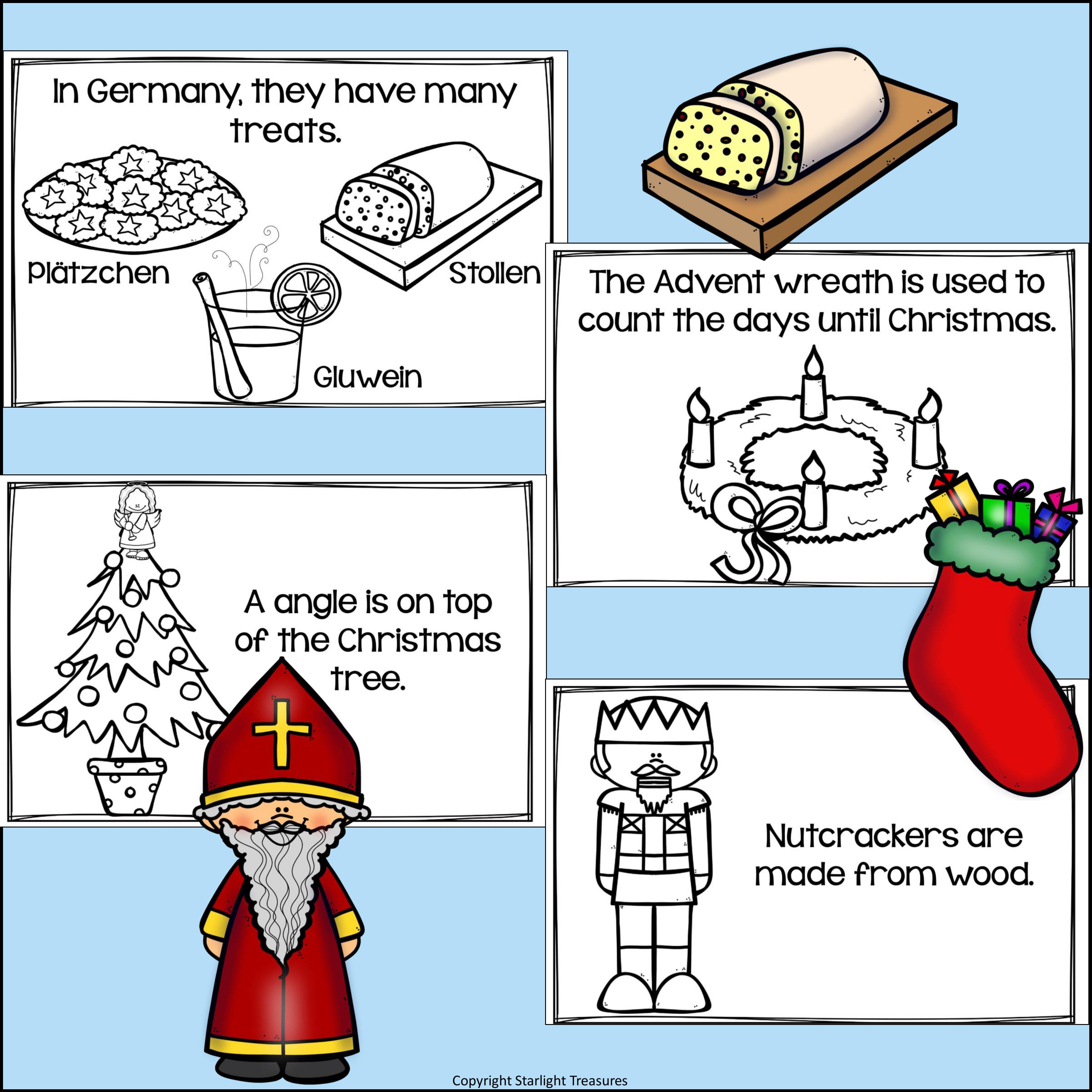 Christmas in Germany Mini Book for Early Readers