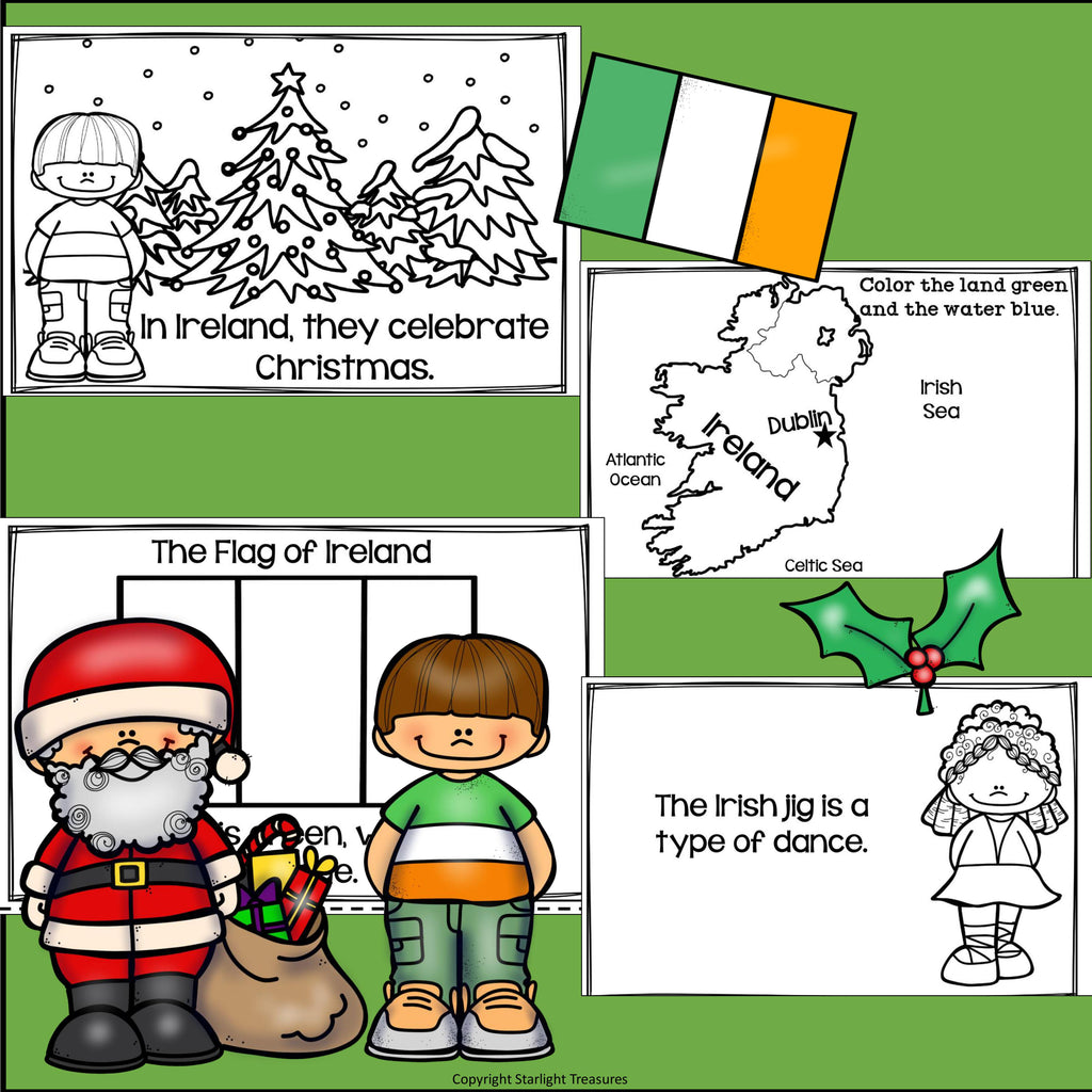 Christmas in Ireland Mini Book for Early Readers