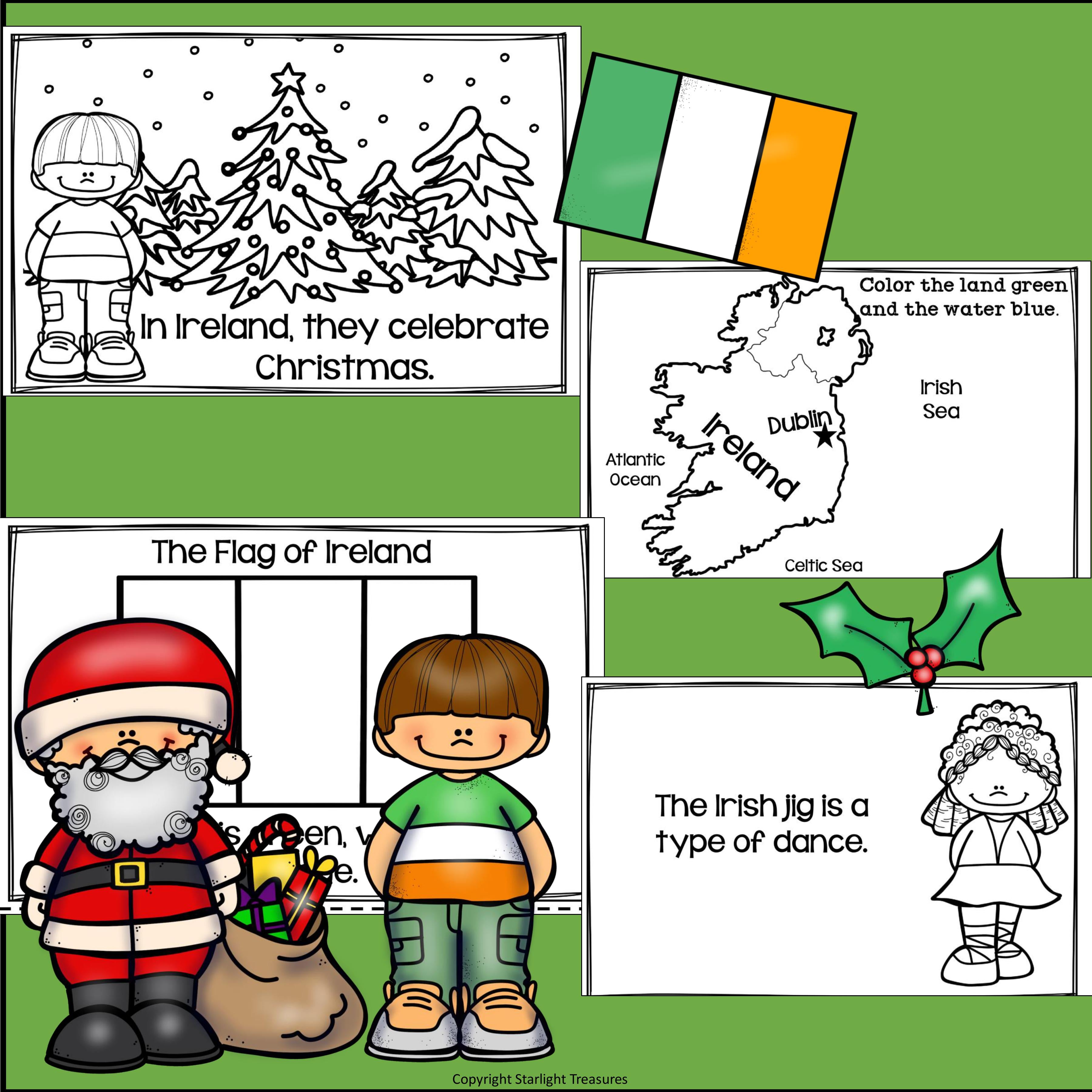 Christmas in Ireland Mini Book for Early Readers