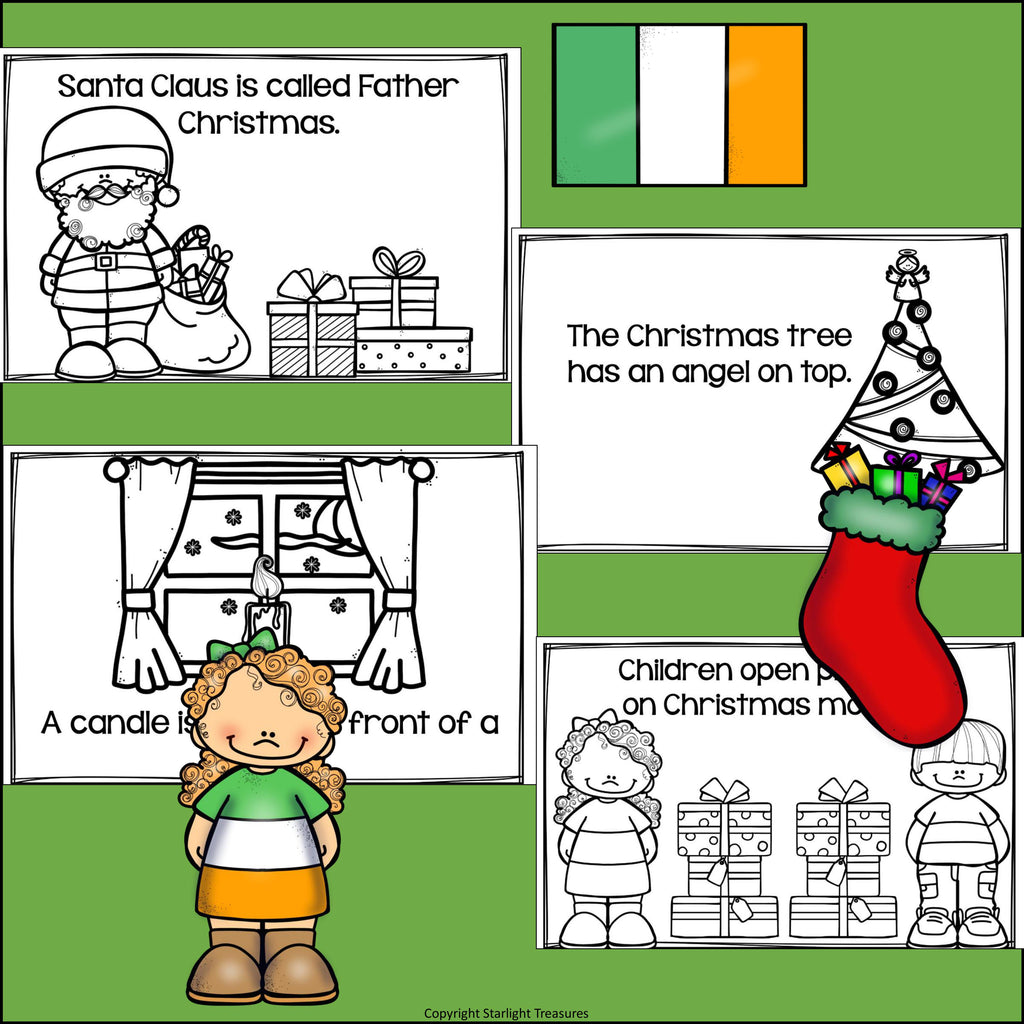 Christmas in Ireland Mini Book for Early Readers