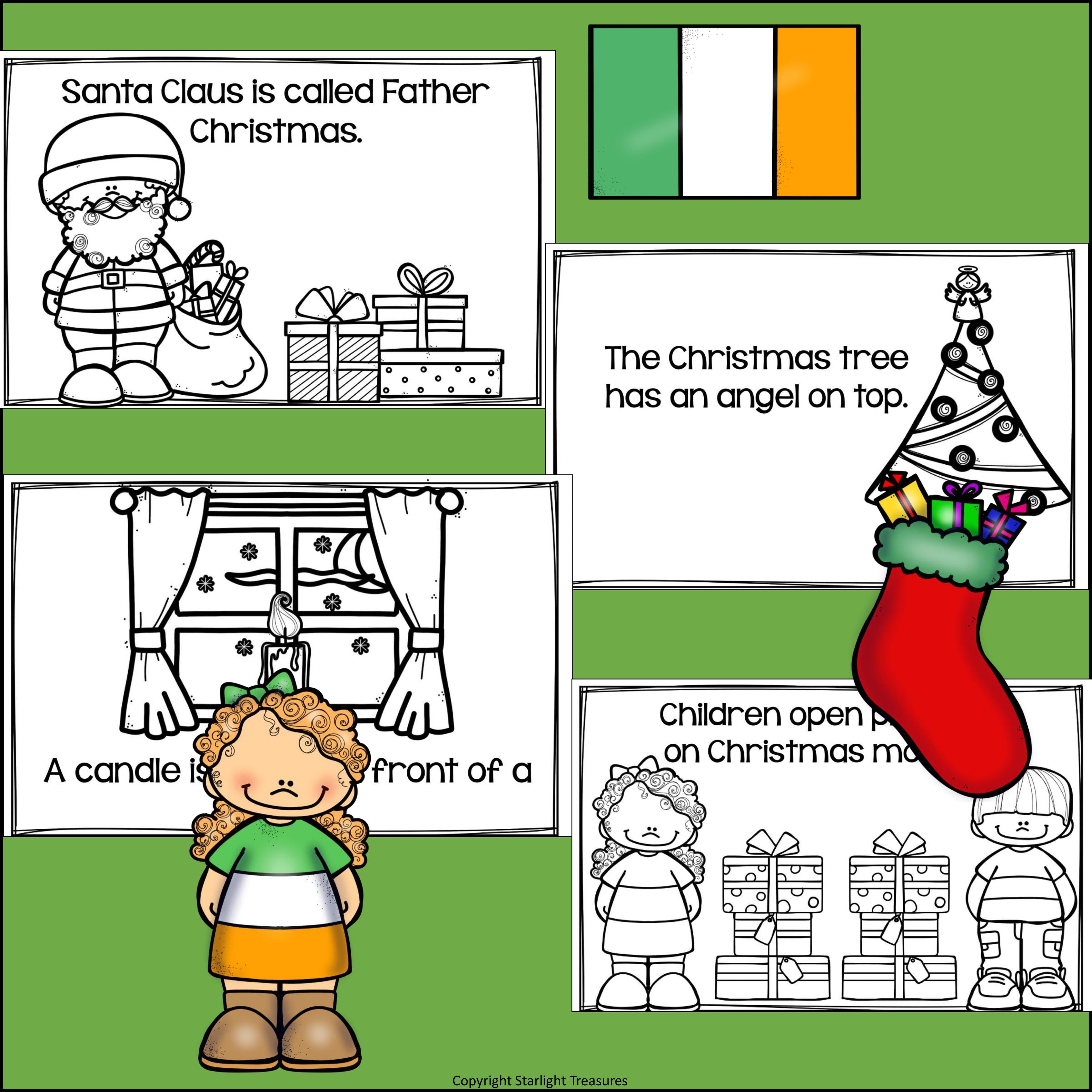 Christmas in Ireland Mini Book for Early Readers