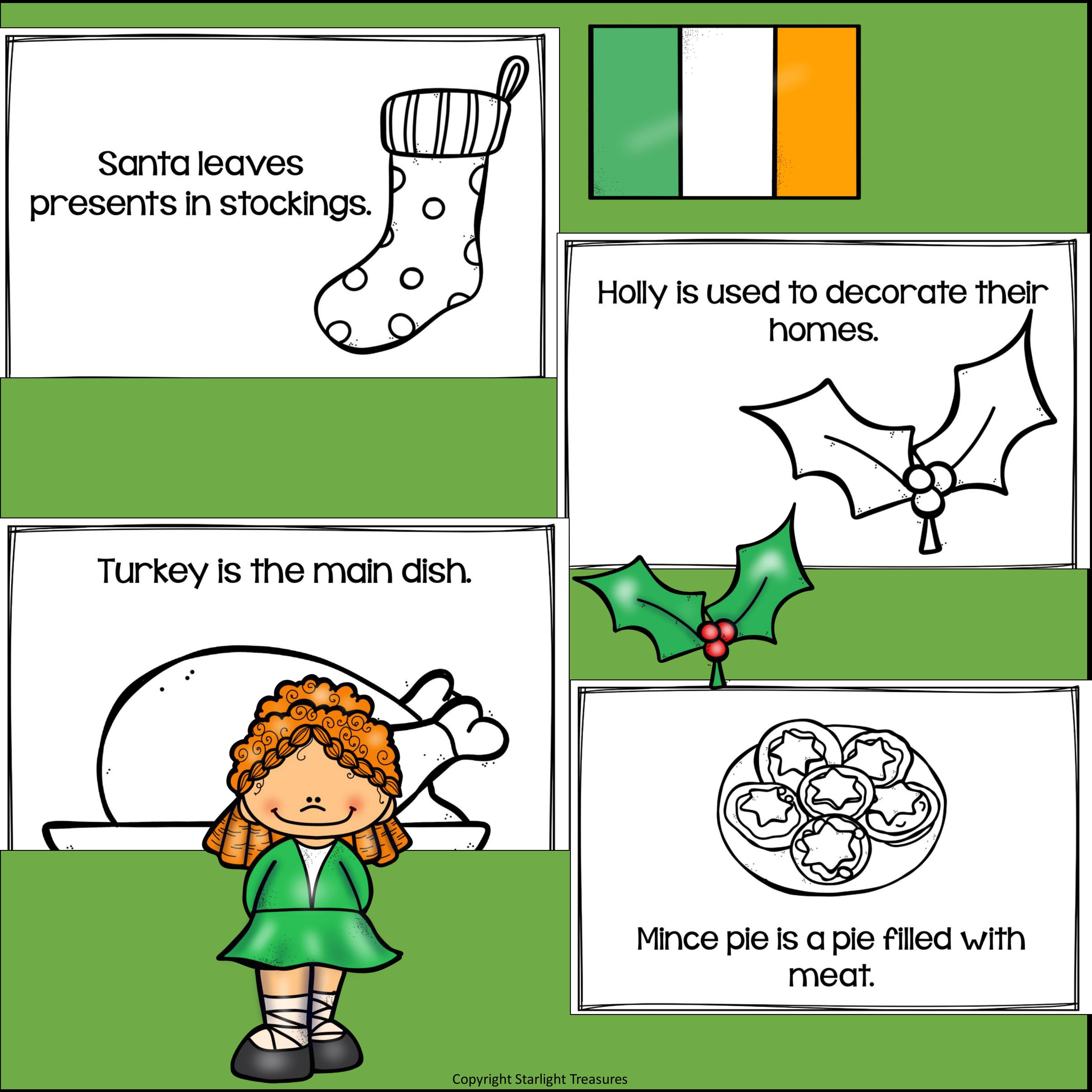 Christmas in Ireland Mini Book for Early Readers