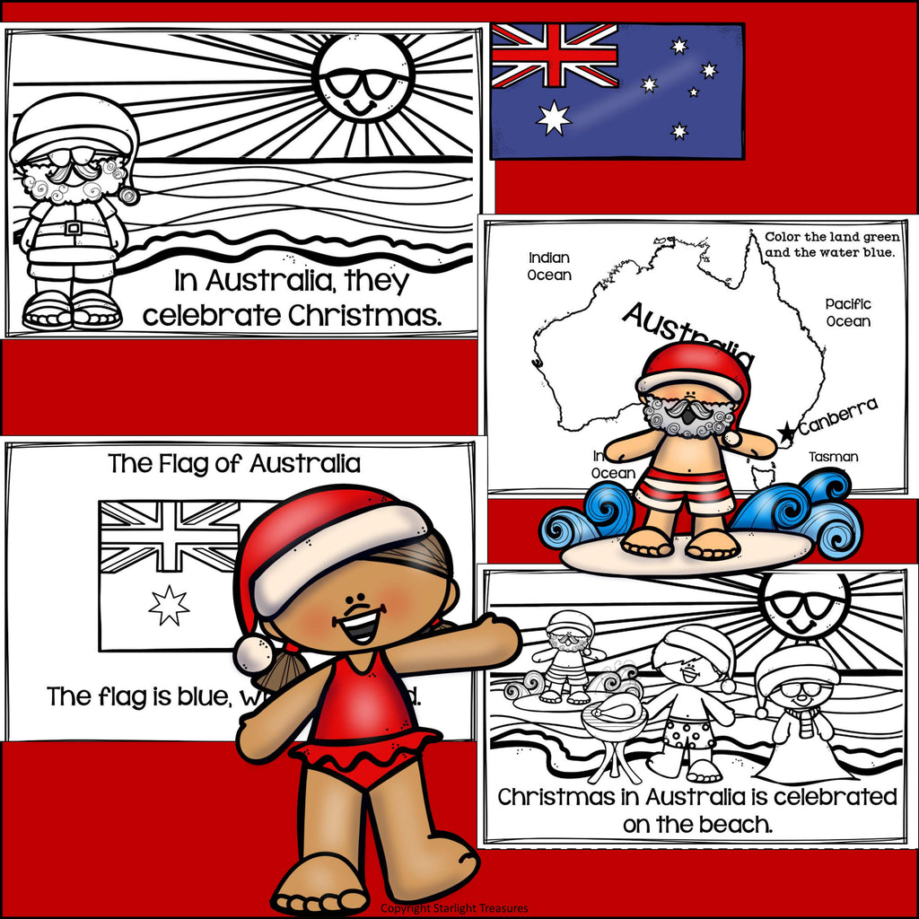 Christmas in Australia Mini Book for Early Readers