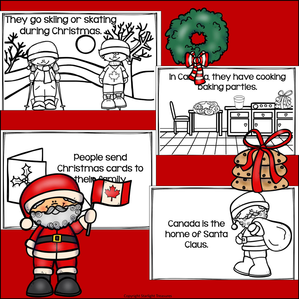 Christmas in Canada Mini Book for Early Readers