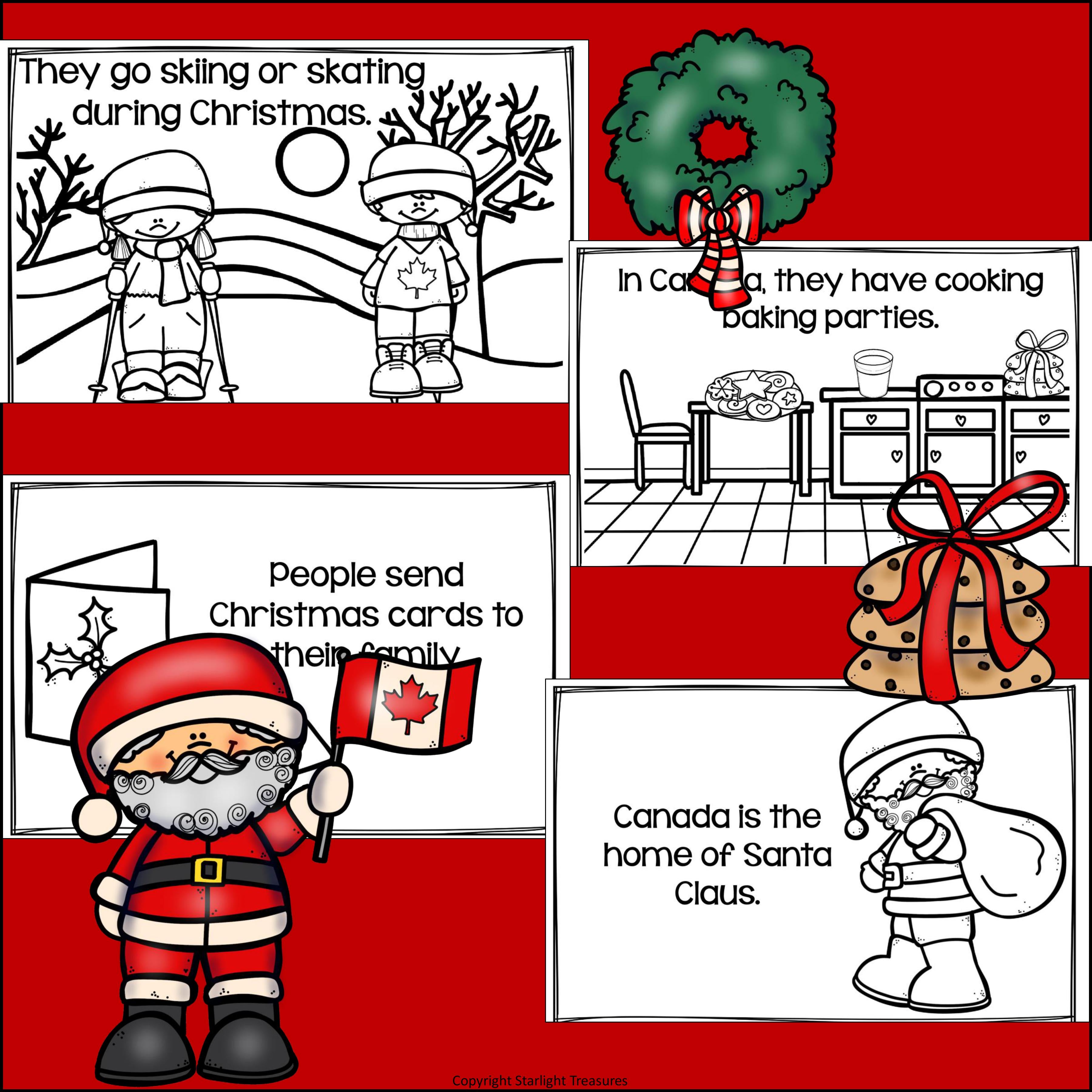 Christmas in Canada Mini Book for Early Readers