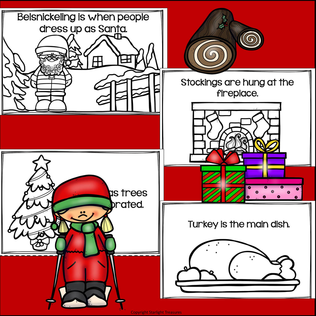 Christmas in Canada Mini Book for Early Readers