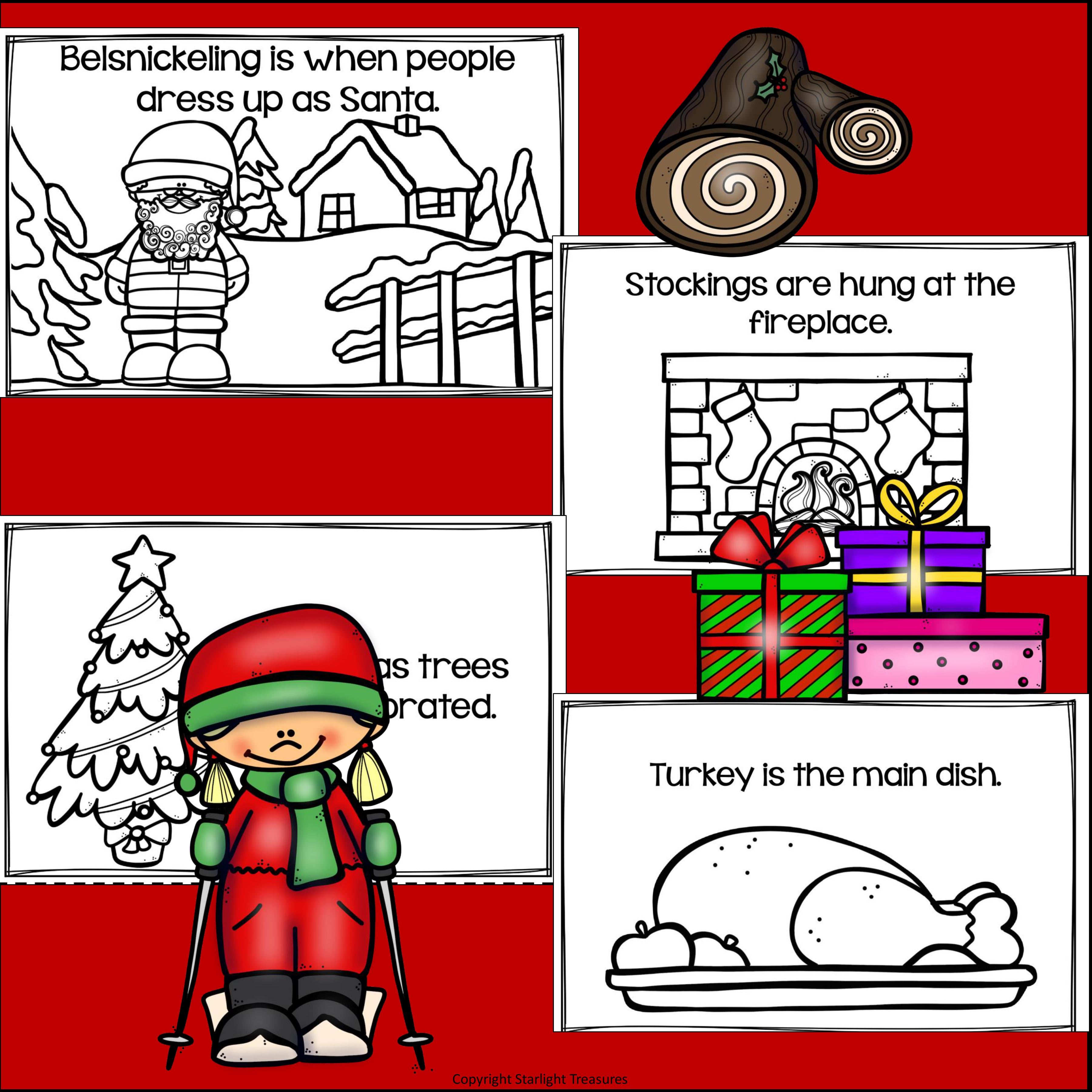 Christmas in Canada Mini Book for Early Readers