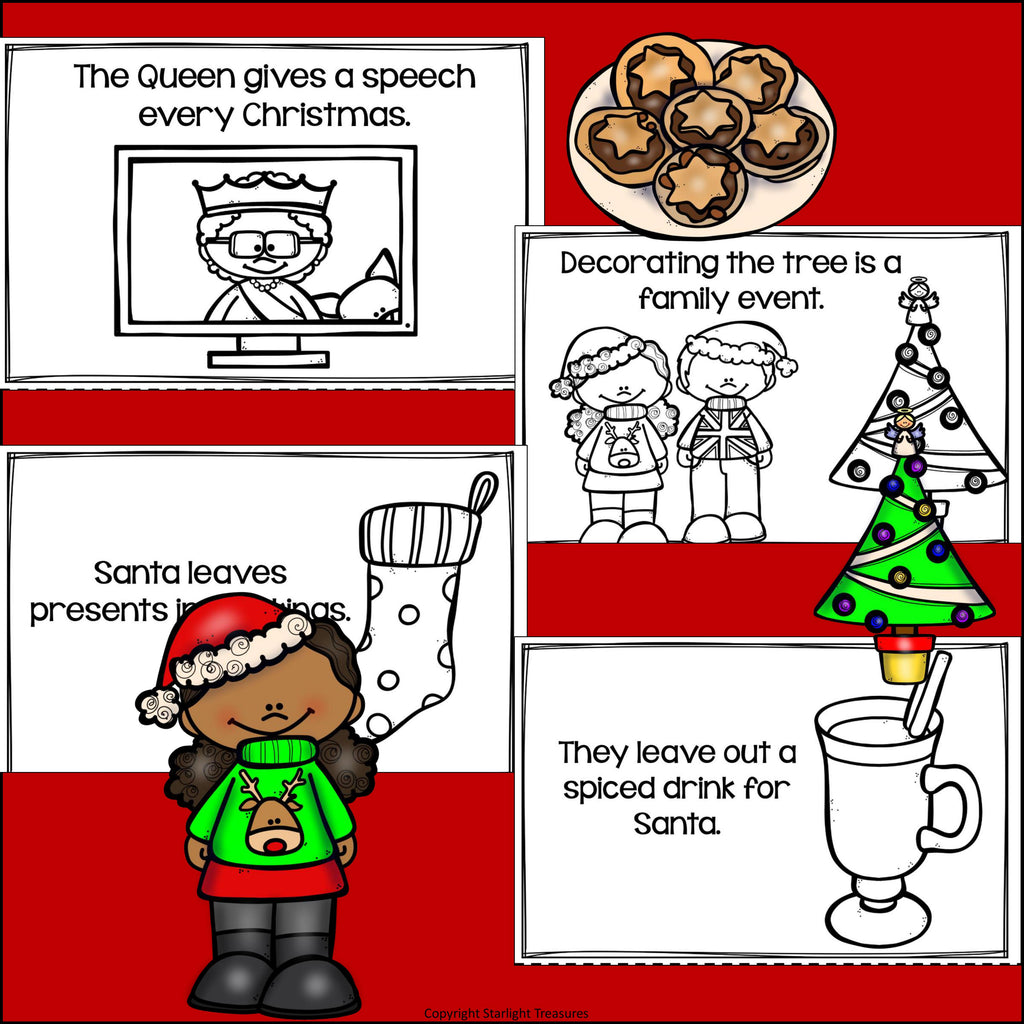 Christmas in England Mini Book for Early Readers