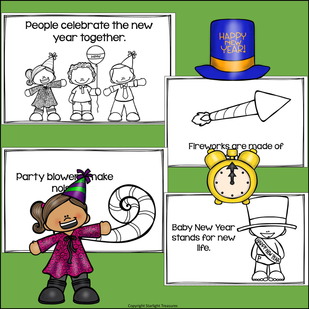 New Year's Day Mini Book for Early Readers
