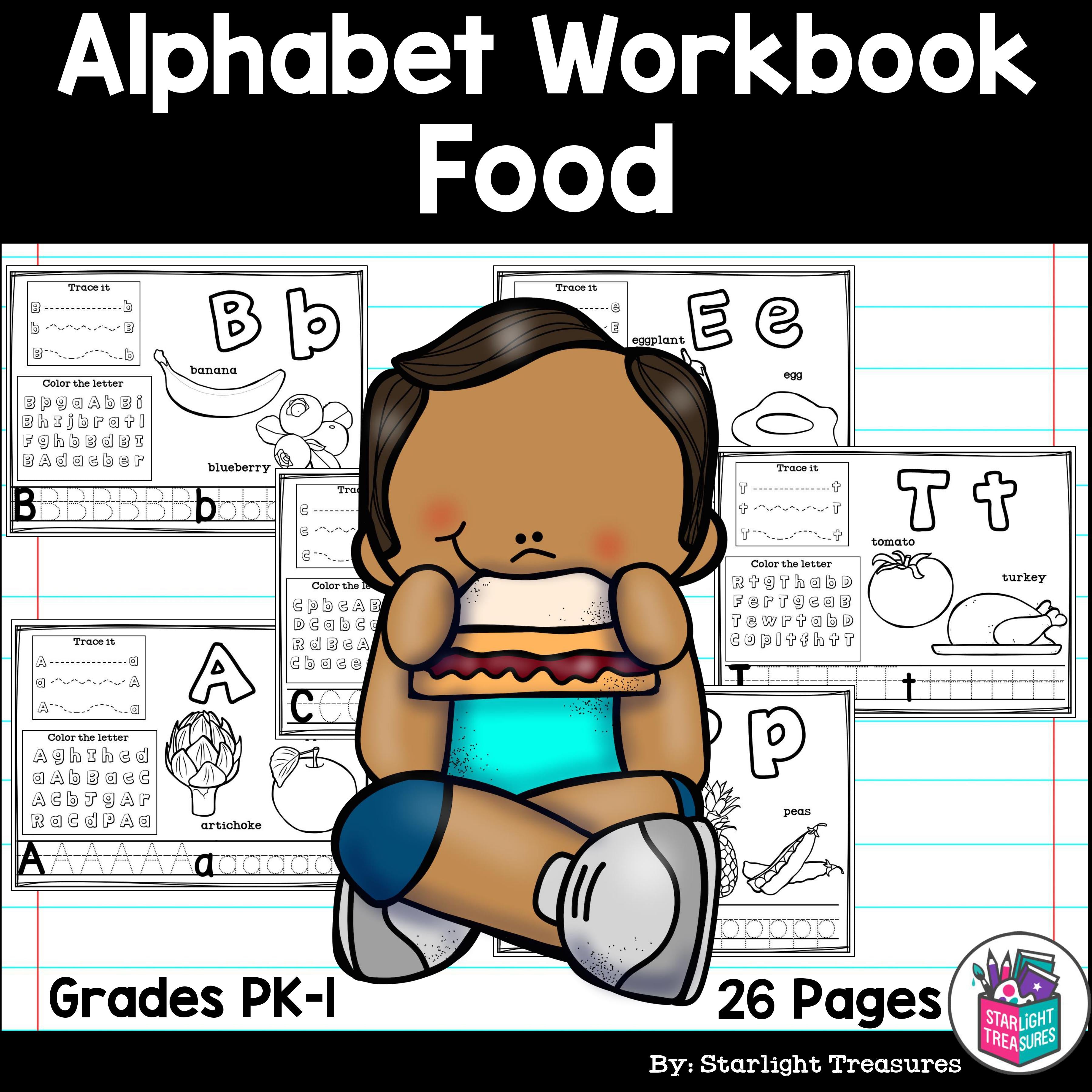 Worksheets A-Z Food Theme