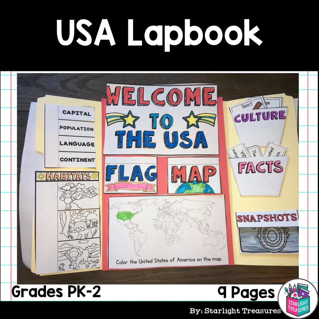 USA Lapbook for Early Readers