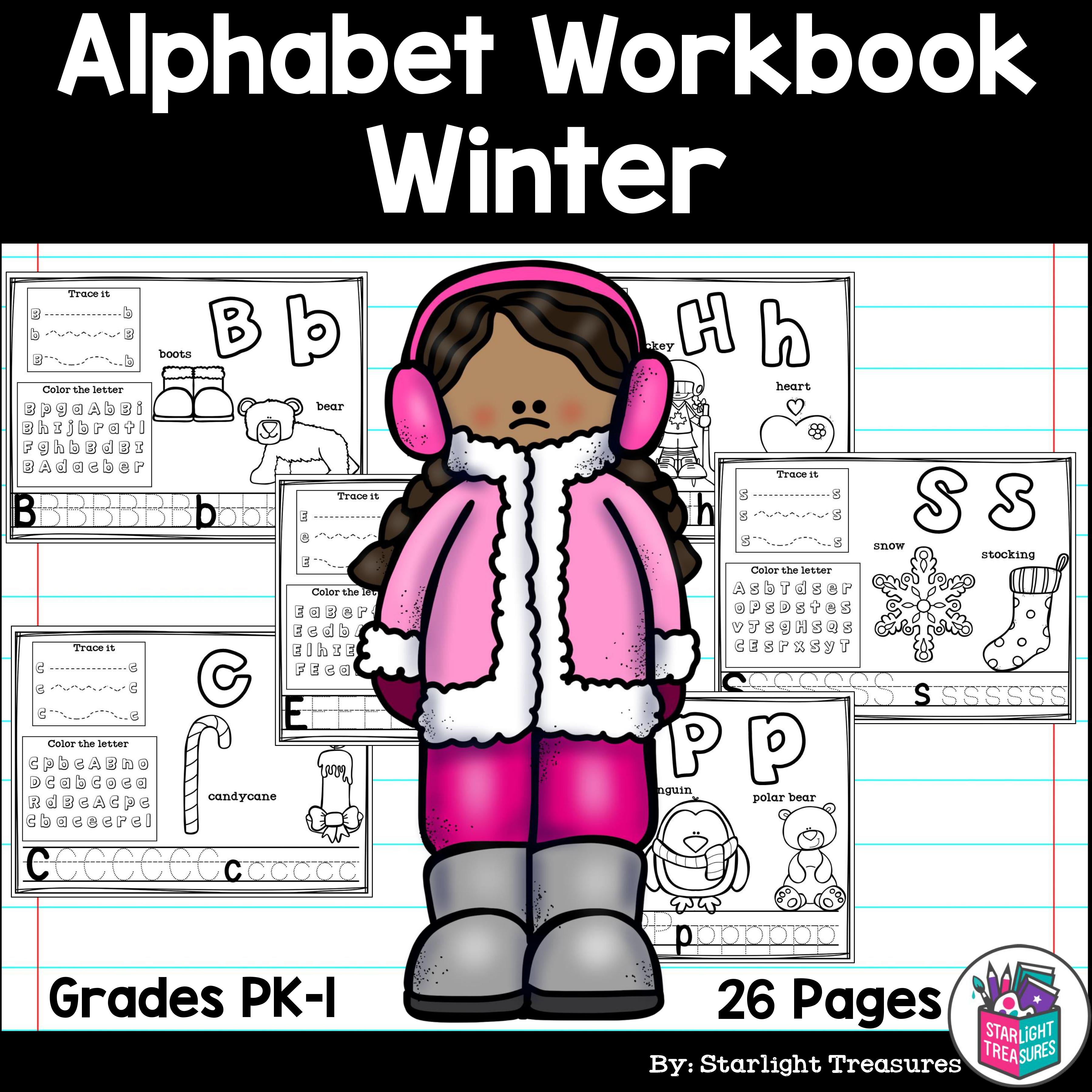 Worksheets A-Z Winter Theme