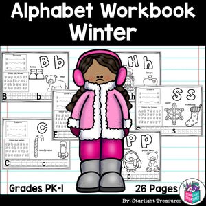 Worksheets A-Z Winter Theme