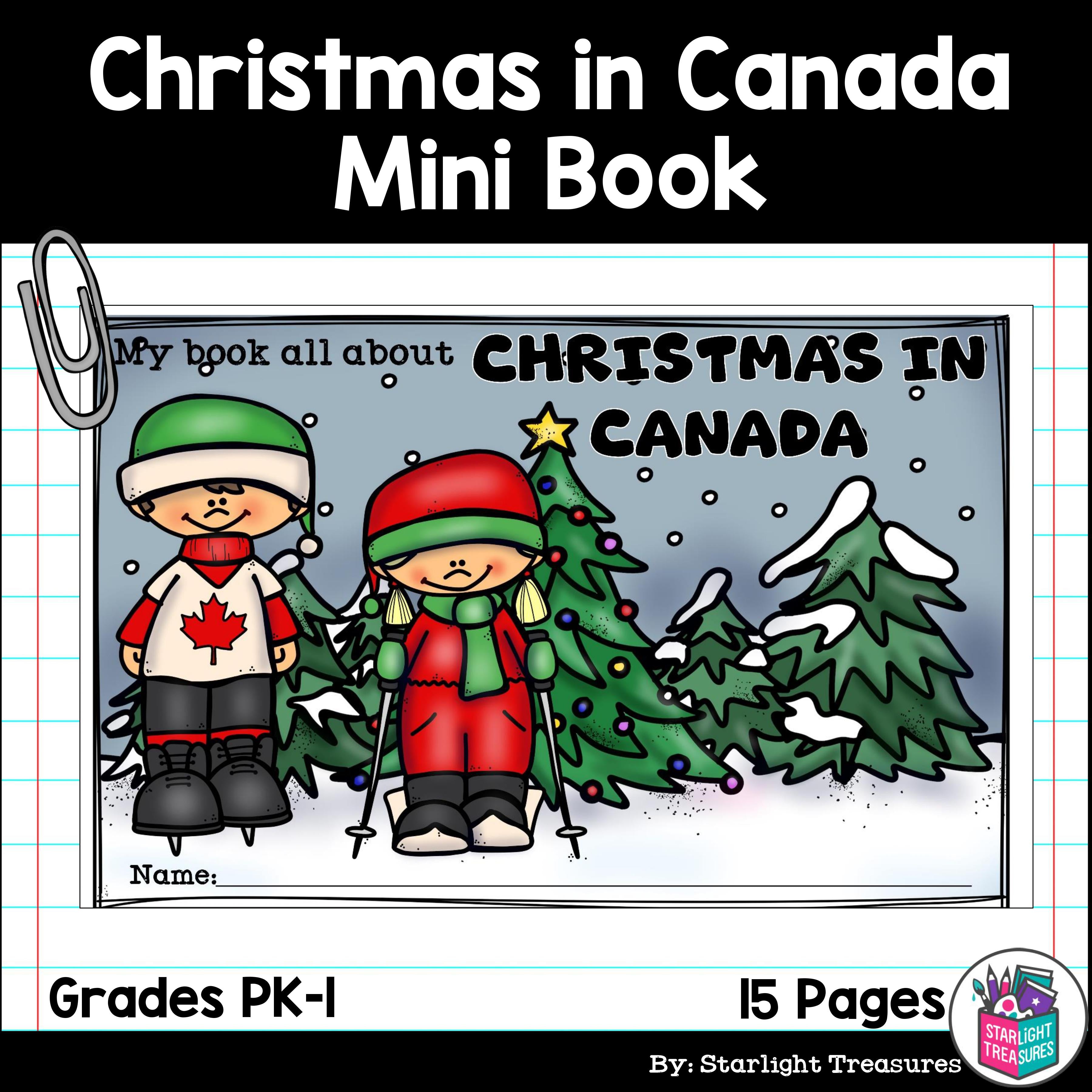 Christmas in Canada Mini Book for Early Readers