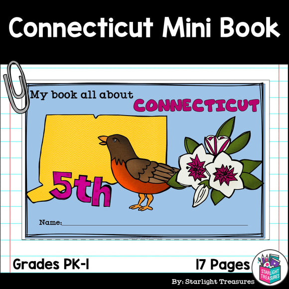 Connecticut Mini Book for Early Readers - A State Study