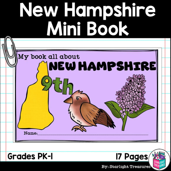 New Hampshire Mini Book for Early Readers - A State Study