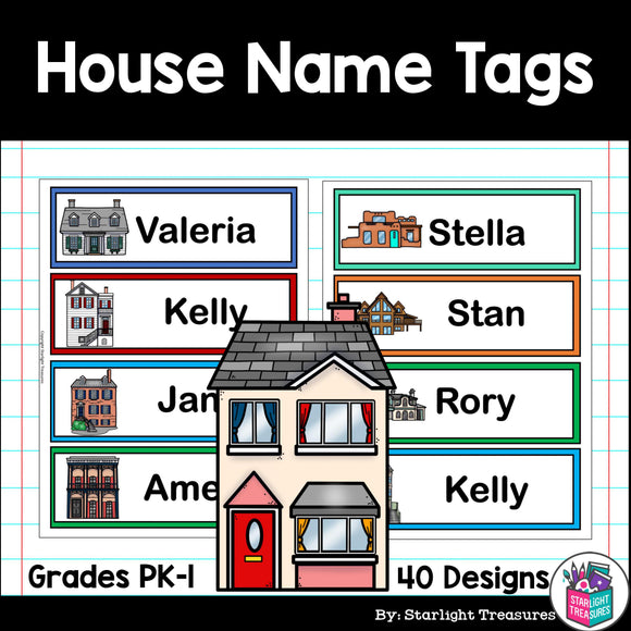 House Name Tags - Editable