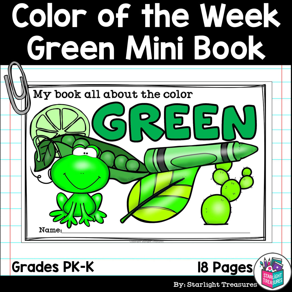 Colors of the Week: Green Mini Book