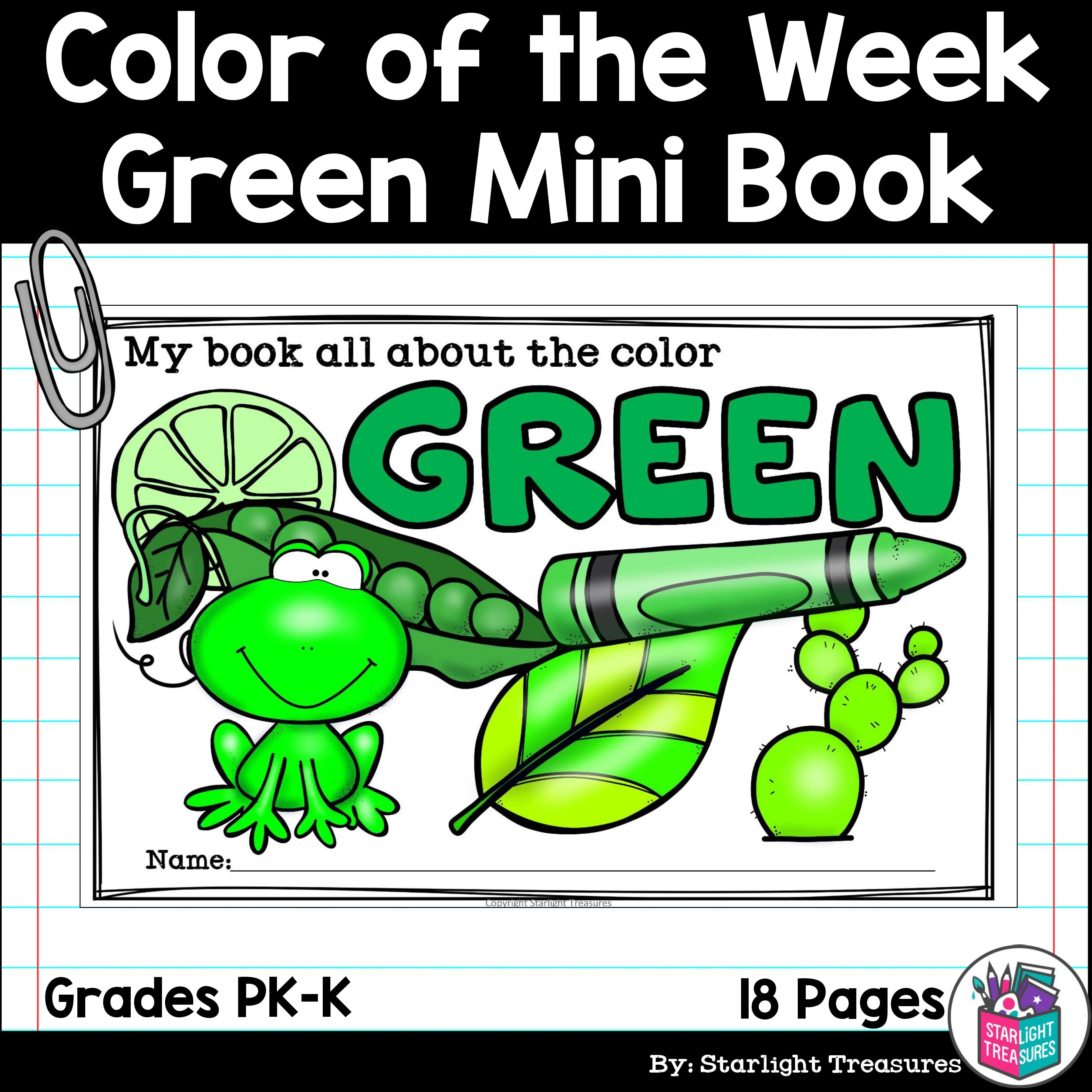 Colors of the Week: Green Mini Book