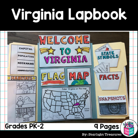 Virginia Lapbook for Early Learners - A State Study