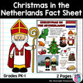 Christmas in the Netherlands Fact Sheet for Early Readers