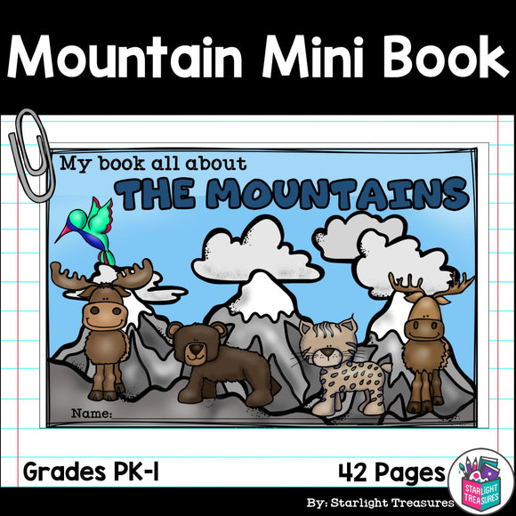 The Mountains Mini Book for Early Readers: Mountain Animals