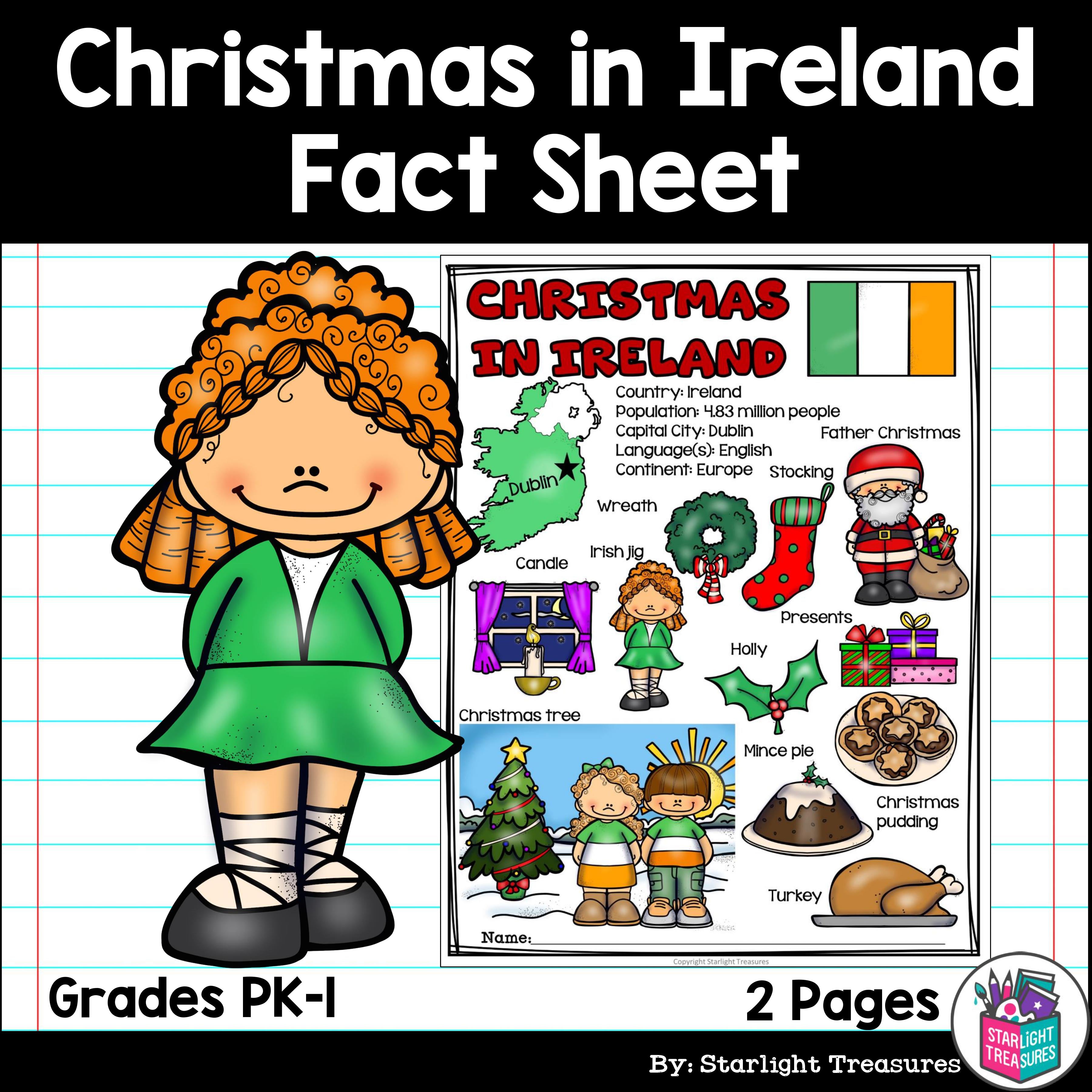 Christmas in Ireland Fact Sheet for Early Readers