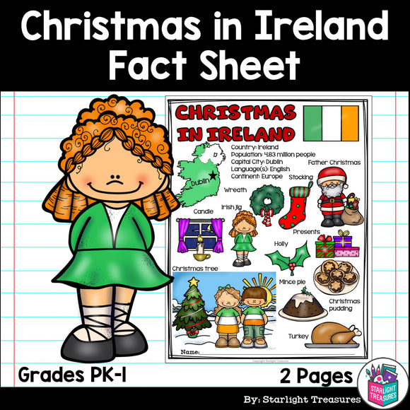 Christmas in Ireland Fact Sheet for Early Readers