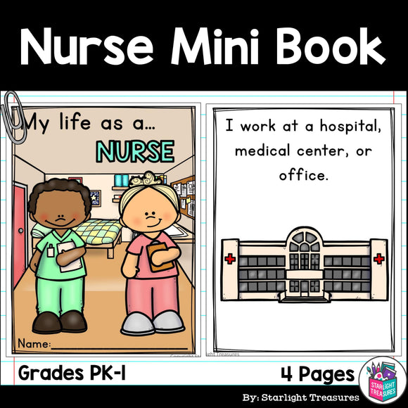 Nurse Mini Book for Early Readers