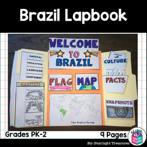 Brazil Lapbook for Early Learners - A Country Study