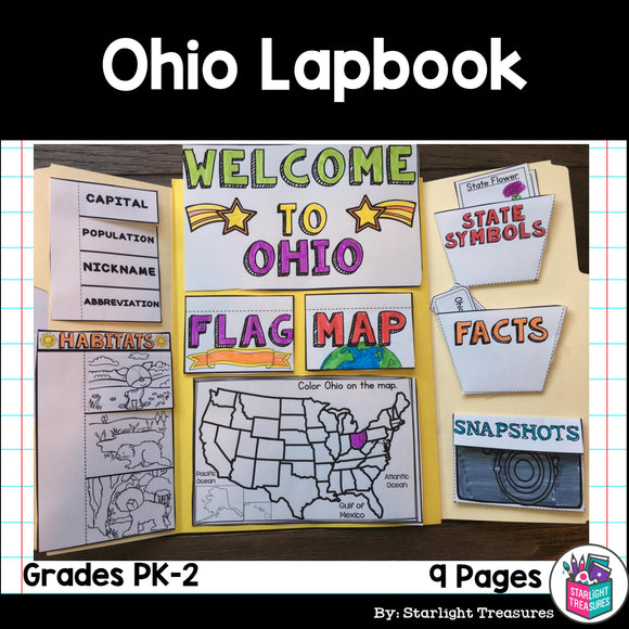 Ohio Lapbook for Early Learners - A State Study