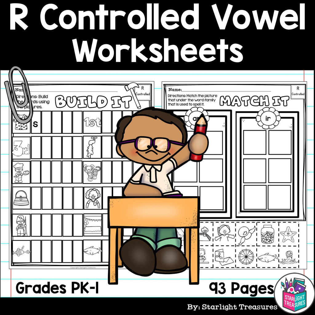 R Controlled Vowels Worksheets and Activities for Early Readers