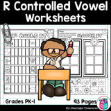 R Controlled Vowels Worksheets and Activities for Early Readers