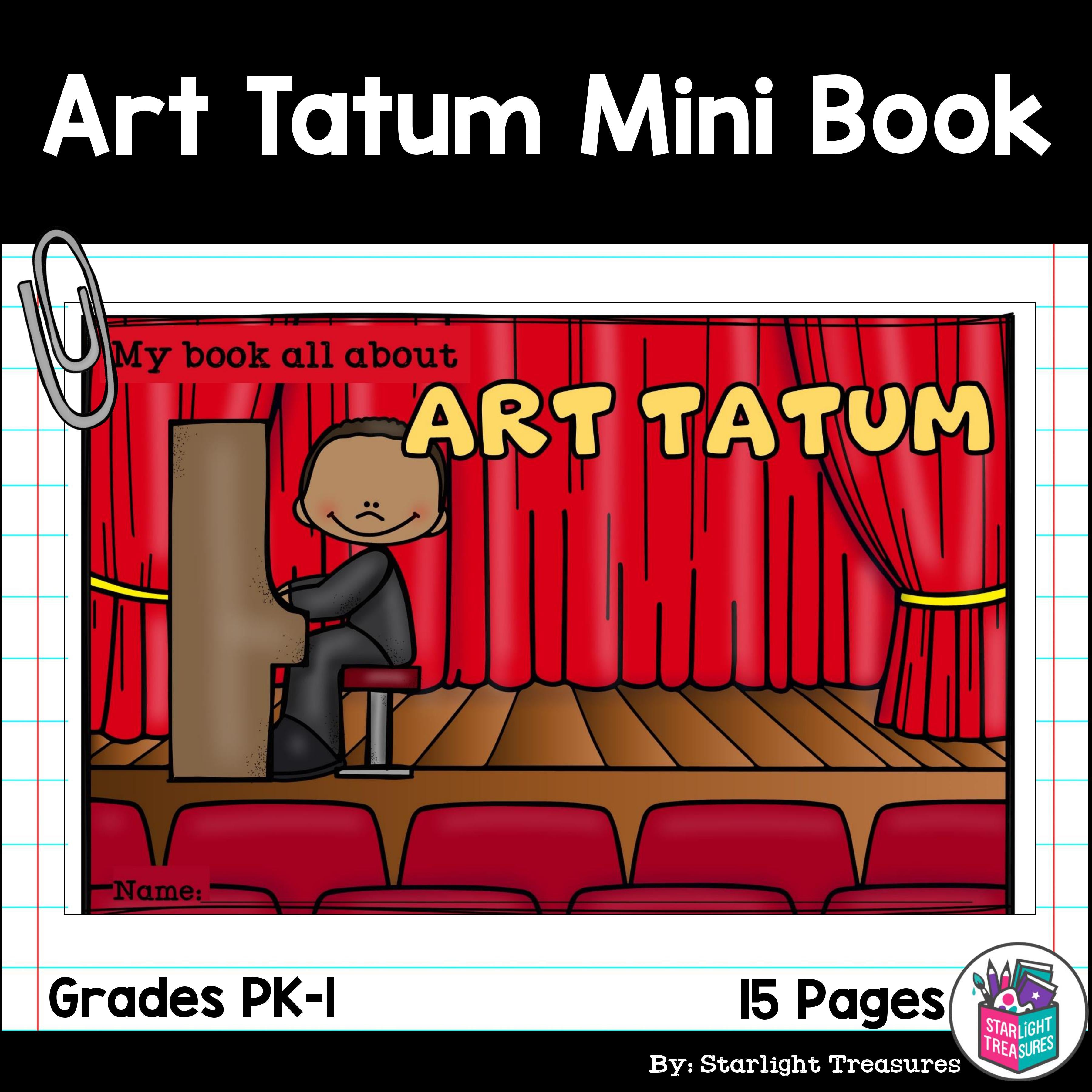Art Tatum Mini Book for Early Readers: Black History Month