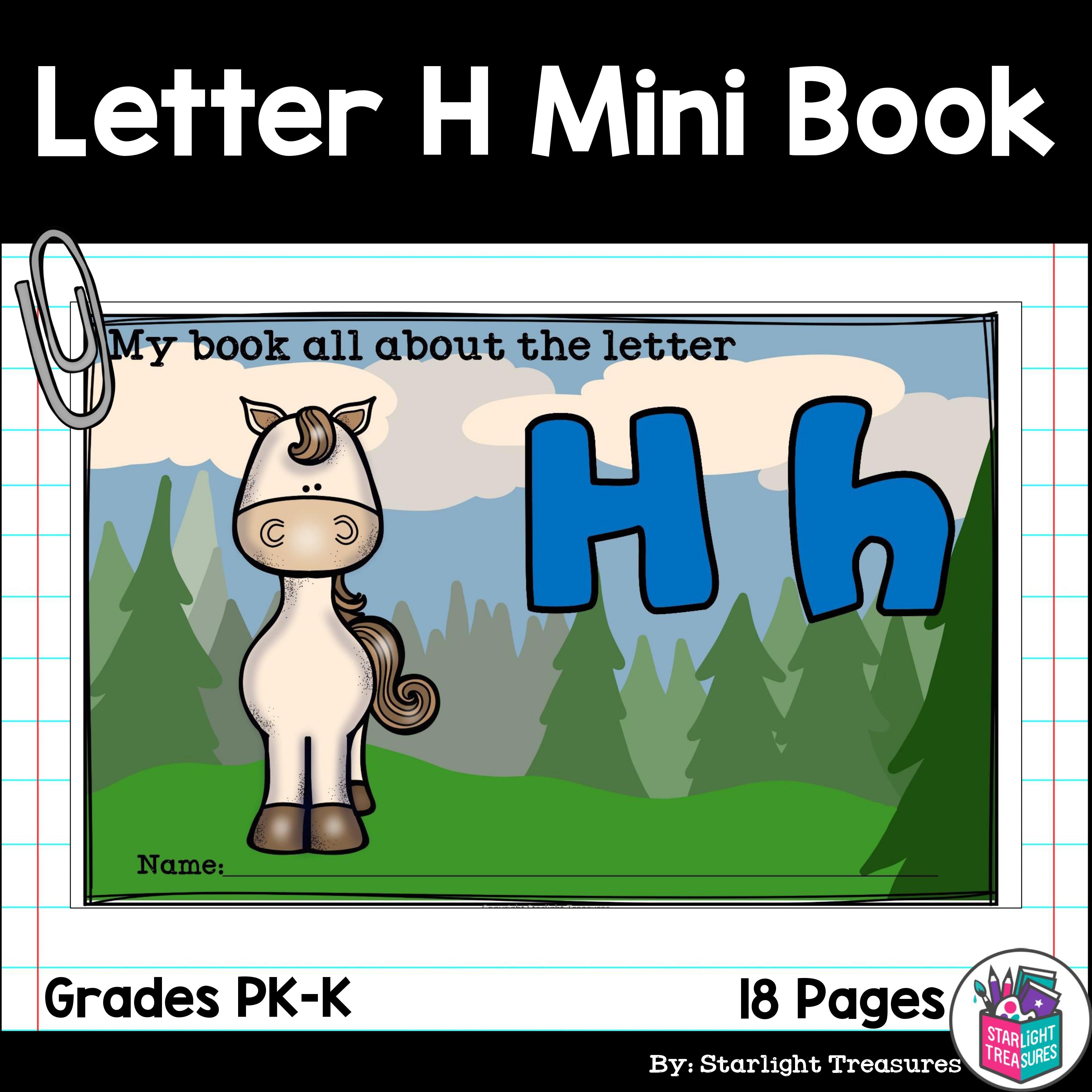 Letter H Mini Book