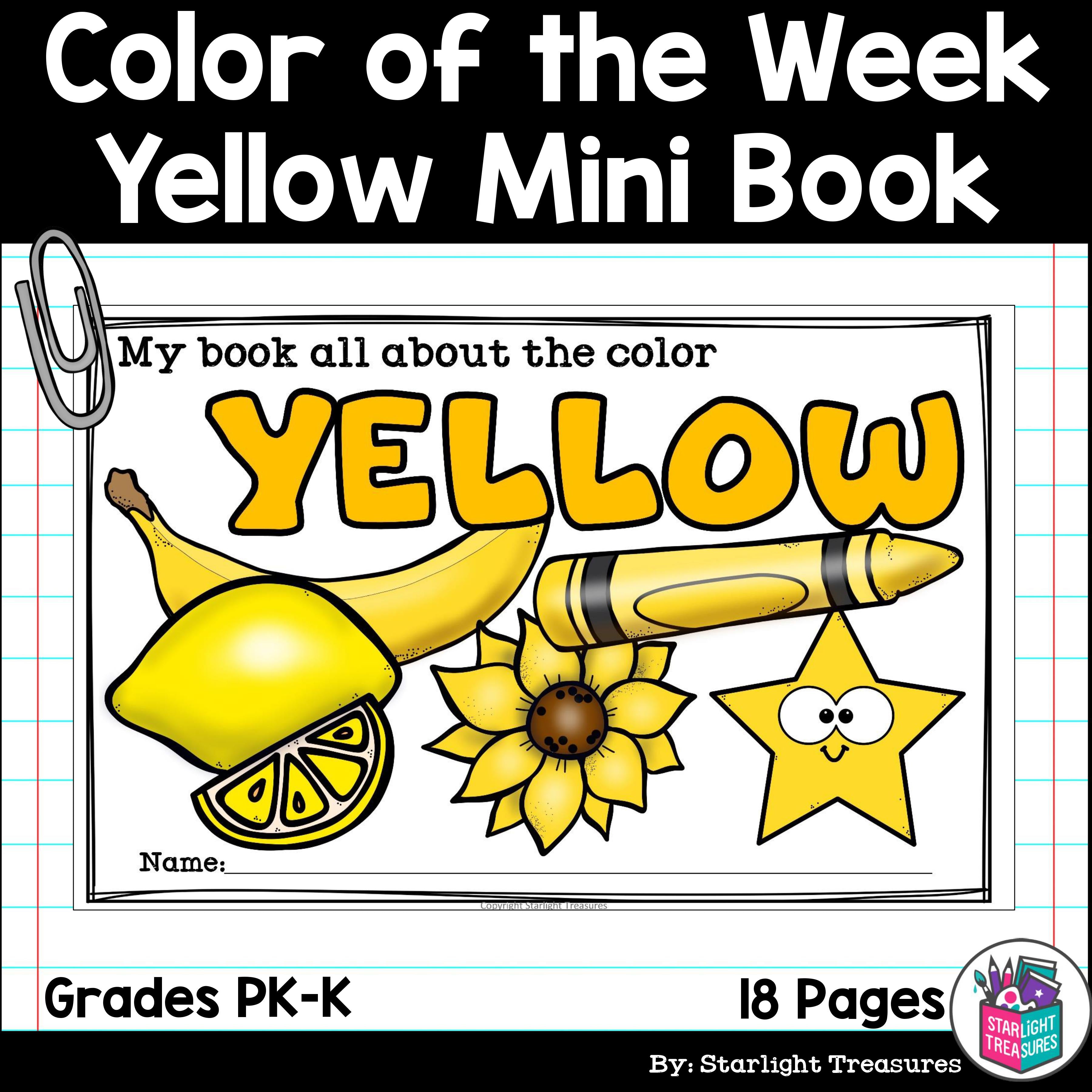 Colors of the Week: Yellow Mini Book 