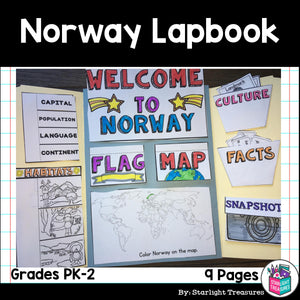 Norway Lapbook for Early Learners - A Country Study