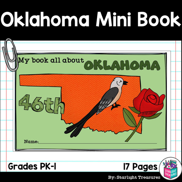 Oklahoma Mini Book for Early Readers - A State Study